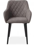  Кресло ADELLE 180  черный/серый
